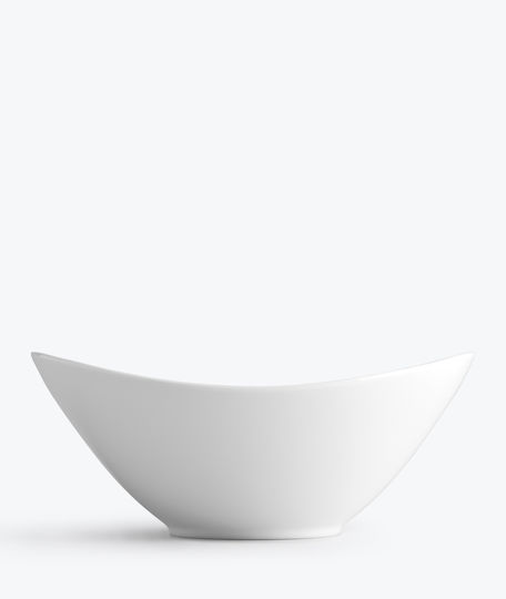 Ionia Apeiron Porcelain Salad Bowl White-Blue 27x27x11cm
