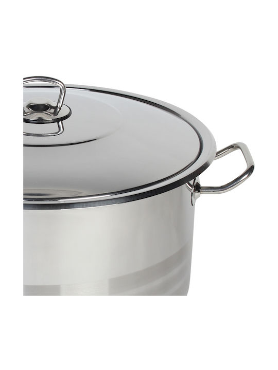 Homeplus Gastro Βαθιά Ανοξείδωτη Κατσαρόλα 20lt / 34cm