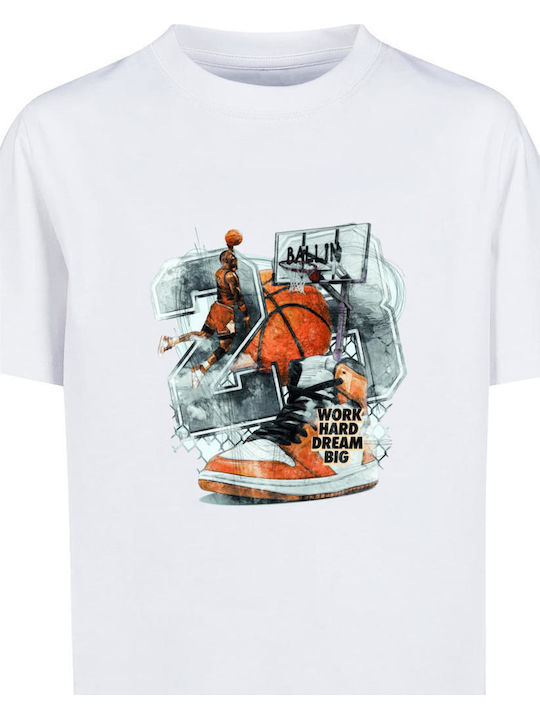 Kids' T-shirt White Ballin