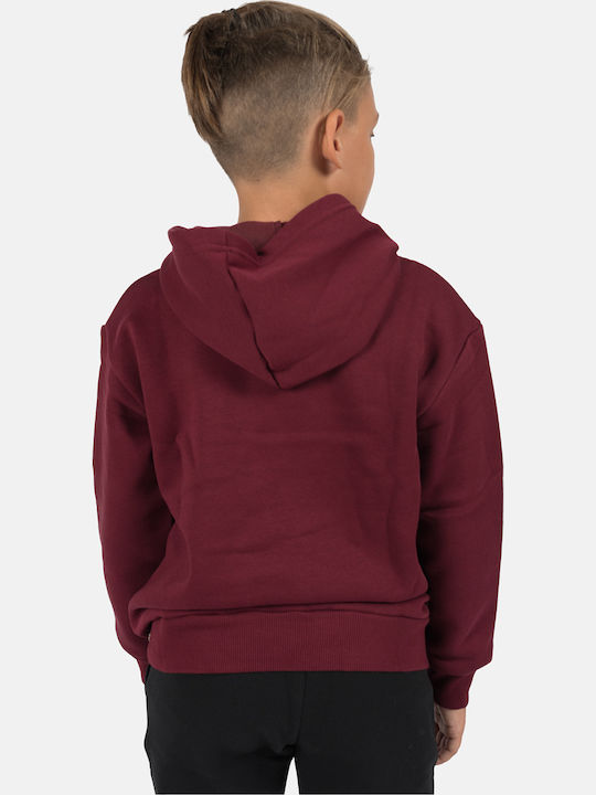 Hanorac Copii cu Glugă Burgundy