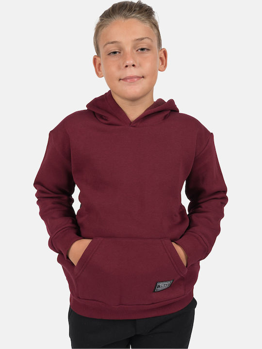 Hanorac Copii cu Glugă Burgundy