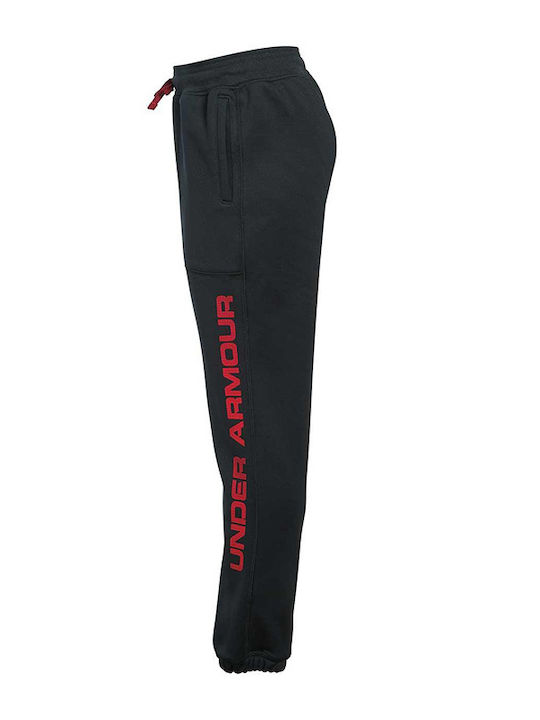 Παιδικό Παντελόνι Φόρμας Μαύρο Fleece Branded Joggers