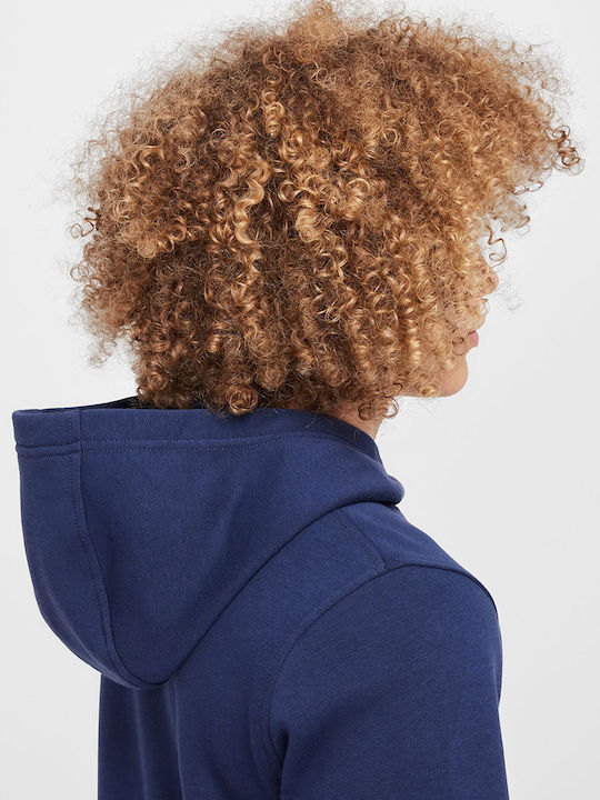 Fleece Παιδικό Φούτερ με Κουκούλα και Τσέπες Μπλε K Nsw Club