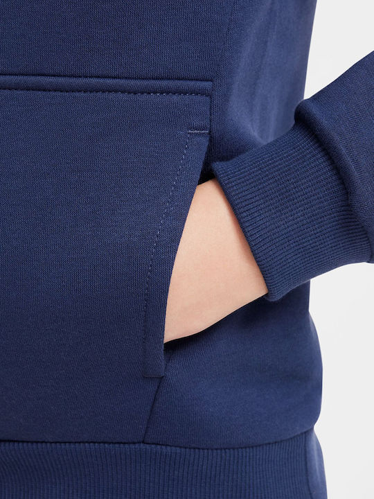 Fleece Παιδικό Φούτερ με Κουκούλα και Τσέπες Μπλε K Nsw Club