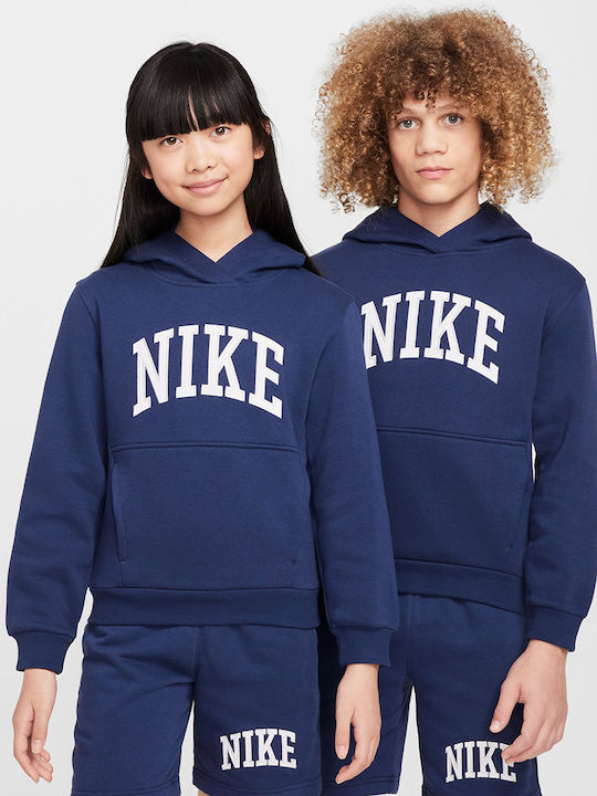Fleece Παιδικό Φούτερ με Κουκούλα και Τσέπες Μπλε K Nsw Club