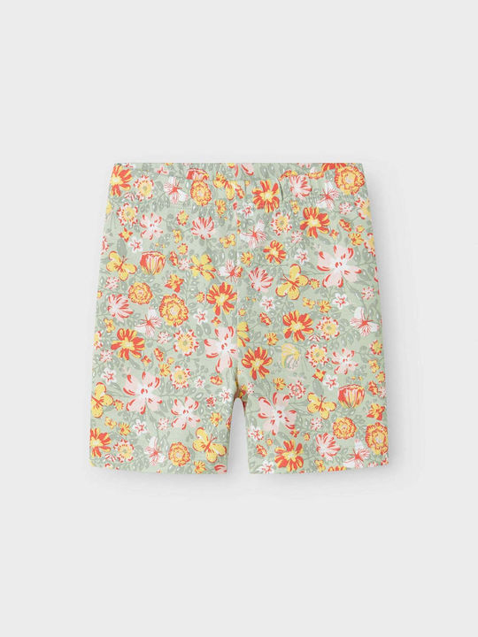 Kids Legging Cycling Short Aqua Gray