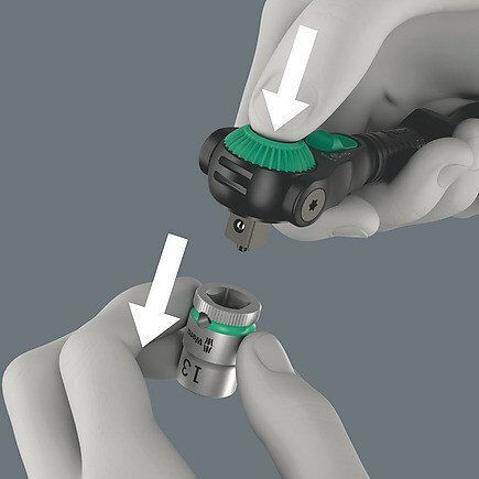 Wera Ключове с Каре 1/4" Дължина 15.5см.