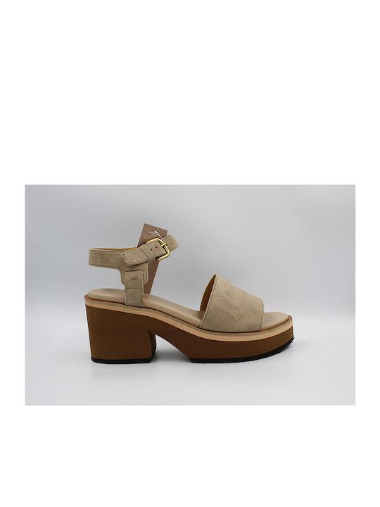 Suede Πέδιλα Taupe