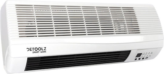 Detoolz Вентилаторен нагревател Стая За стена 2000W