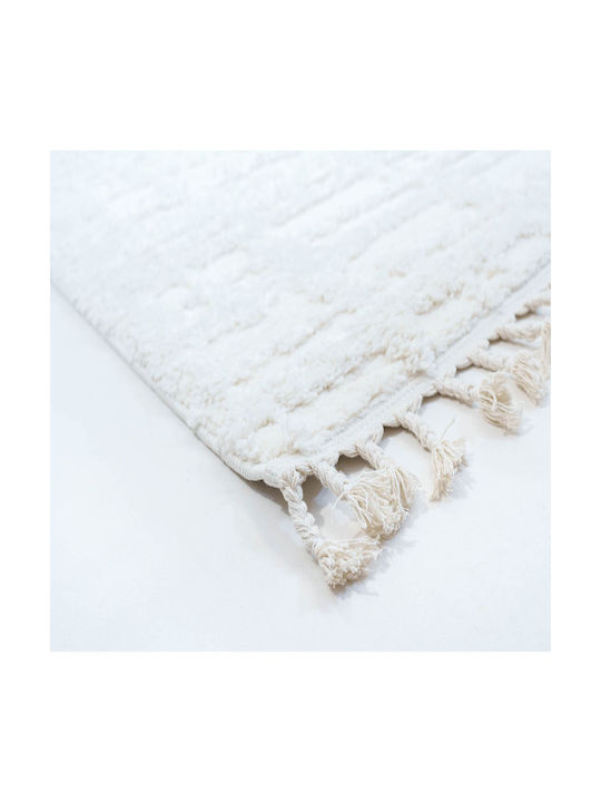 Ezzo Shaggy B723a1a Σετ Shaggy Χαλιά Κρεβατοκάμαρας Cream 12-B723A1A 3τμχ