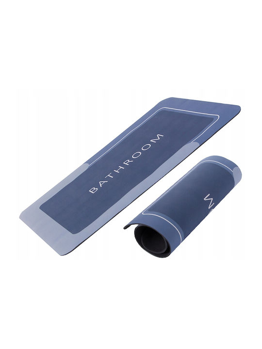 Non-Slip Bath Mat Microfiber AT7165 Navy Blue 58x38cm