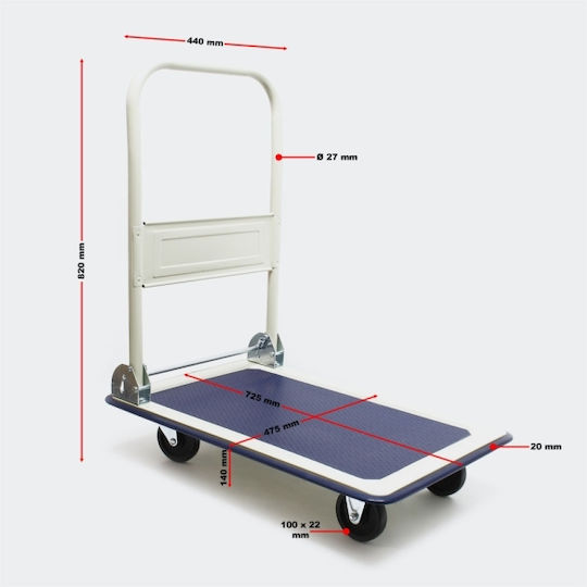 Wiltoc Plattformwagen Folding for Load Weight up to 300kg