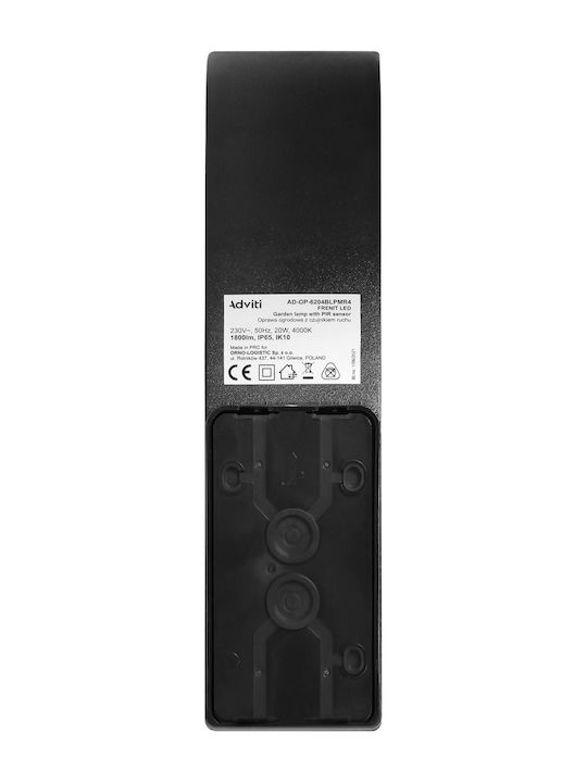 Orno Επιτοίχιο Εξωτερικό Φωτιστικό LED IP65 20W με Φυσικό Λευκό Φως