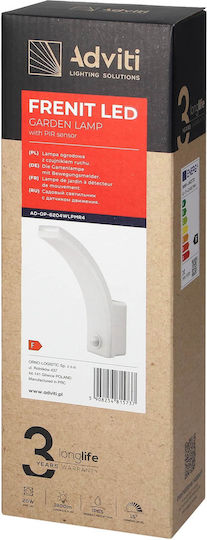 Adviti Lumină de exterior montată pe perete LED IP65 20W cu Alb Natural Lumină