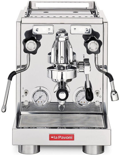La Pavoni Μηχανή Espresso 1400W Πίεσης 20bar Ασημί LPSCVS01EU