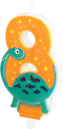 Lumânare De Tort Numărul 8 Opt Dinozaur Dino