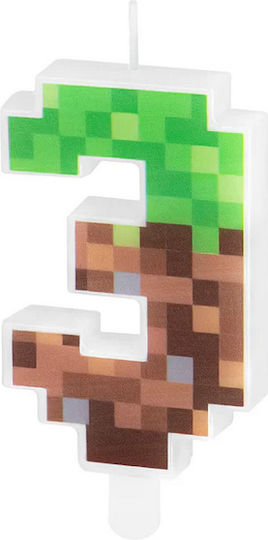 Birthday Candle Number 3 Three Pixels Pixels