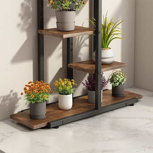 Suport pentru Flori Suport pentru Plante Ghivece Raft Rustic Rafturi din Lemn