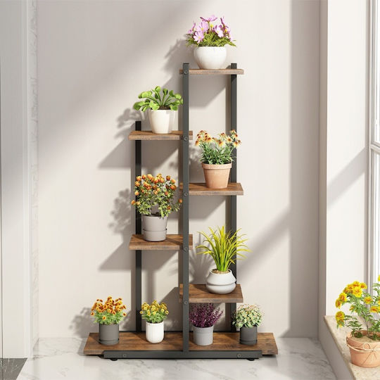 Suport pentru Flori Suport pentru Plante Ghivece Raft Rustic Rafturi din Lemn