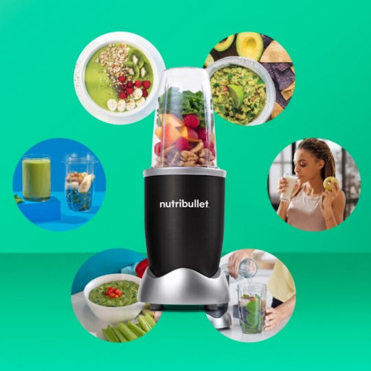 NutriBullet Блендер с Кана Тритан 700 мл 600W Черен