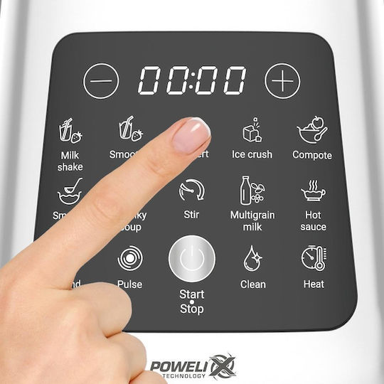 Tefal PerfectMix Cook Блендер с Голяма Стъклена Кана 2 л 1400W Сребрист