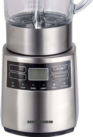 Heinner Mixer mit Glaskanne 1,5 l 1000W Inox HBL-1000XMC