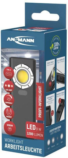 Ansmann Battery Workshop Light LED with Brightness up to 1200lm