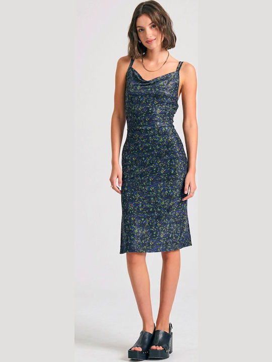 Sommer Midi Damenkleid FBL011-127-13 Mehrfarbig