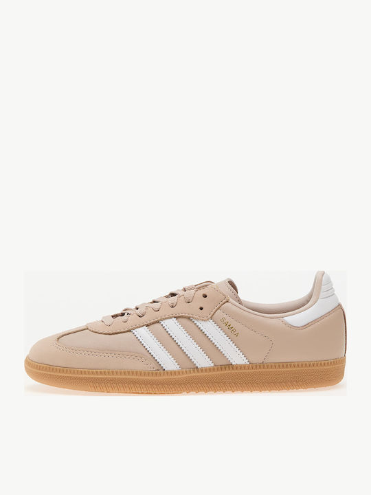 Samba Og Γυναικεία Sneakers Wonder Taupe / Ftw White / Gold Metallic