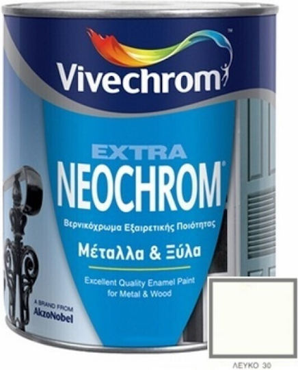 Vivechrom Βερνικόχρωμα Διαλύτου 2.5lt Λευκό Γυαλιστερό