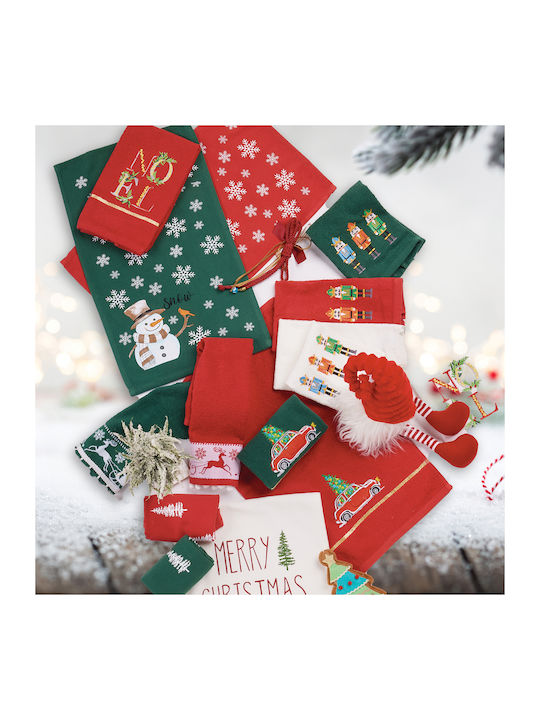 Das Home Christmas Комплект Коледни Кърпи Зелен Д50xШ30см. 2бр