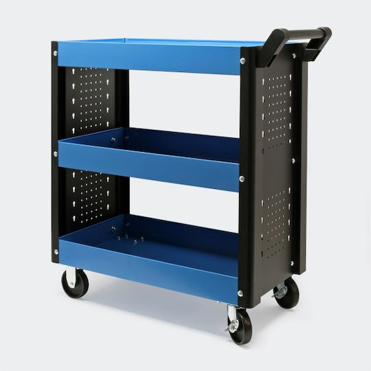 Wiltoc Cu roți Metal Căruță 3 Locuri L83xA38xÎ92cm