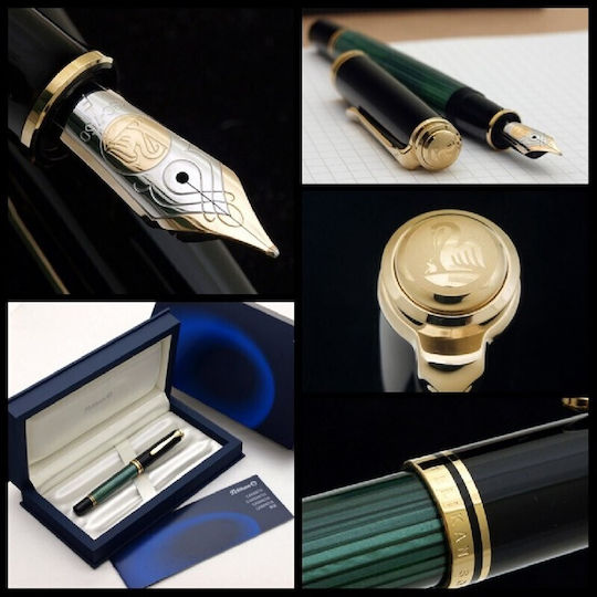 Pelikan Souveran M800 Πένα Γραφής Extra Fine με Μπλε Μελάνι