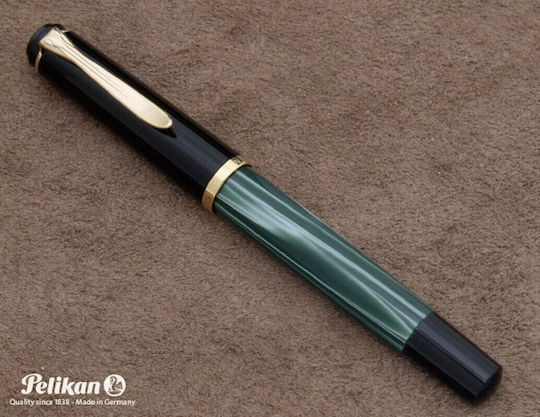 Pelikan Classic M200 Πένα Γραφής Fine από Ατσάλι με Μπλε Μελάνι