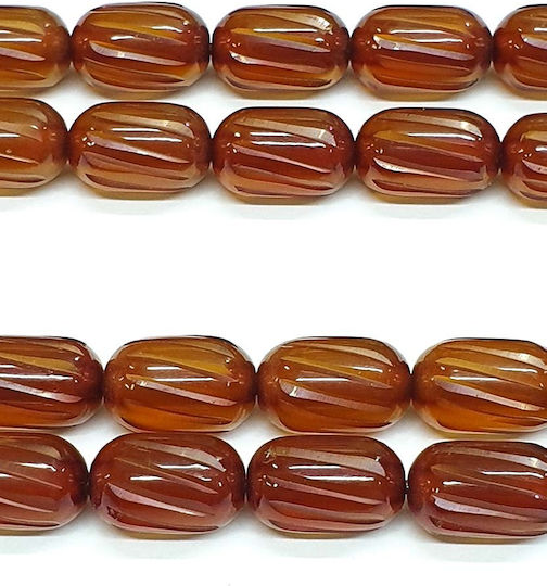 Roloi Komboloi Graven Mastic Worry Beads with 33 Beads Honey 39cm