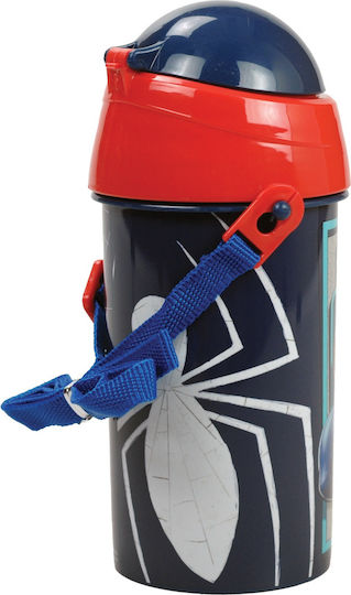 Gim Spiderman Παιδικό Παγούρι Spiderman Πλαστικό Κόκκινο 500ml