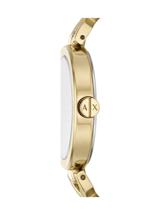Armani Exchange Ceas de Damă cu Auriu Brățară Metalică