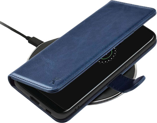 Wallet Δερμάτινο Navy Μπλε (Galaxy S21 5G)