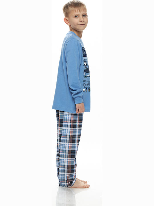 Galaxy Kinder Schlafanzug Baumwoll Sky Blue