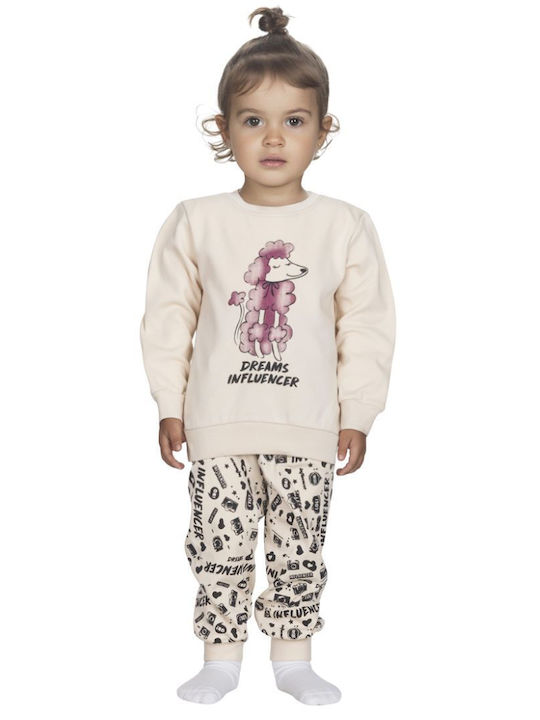 Dreams by Joyce Kids Winter Beige Pajamas