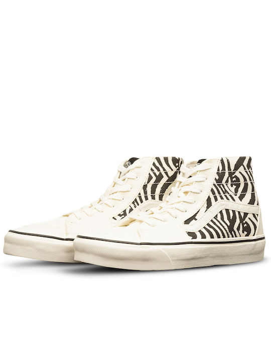 Sk8-Hi Tapered Tip Botine Zebra