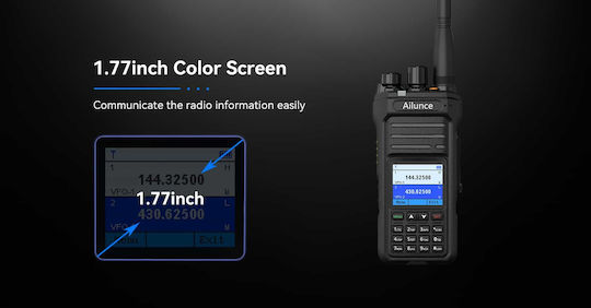 Retevis HA1UV Funkgerät UHF/VHF 5W mit Farbdisplay