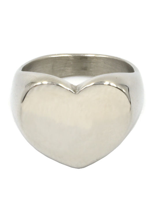 Пръстен Севалие Сърце Неръждаема Стомана Heart Seal Silver