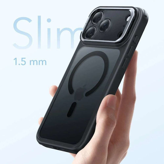 ESR Classic Hybrid Halolock Kickstand Umschlag Rückseite Metallisch Schwarz (iPhone 17 Pro)