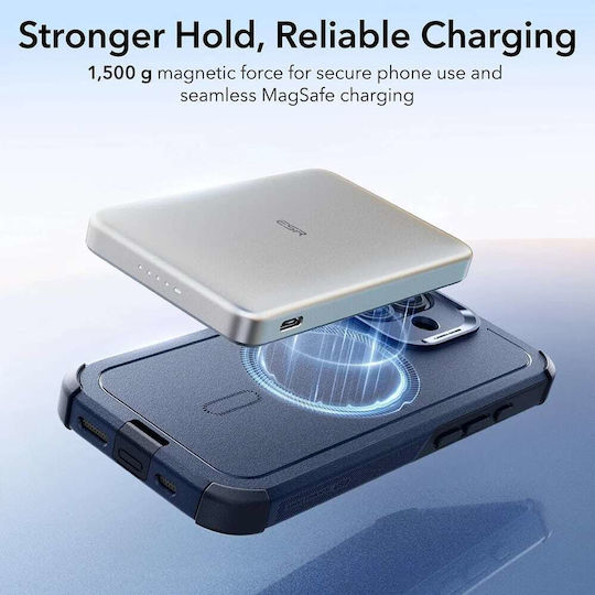 ESR Cyber Halolock Umschlag Rückseite Silikon Blau (iPhone 17)