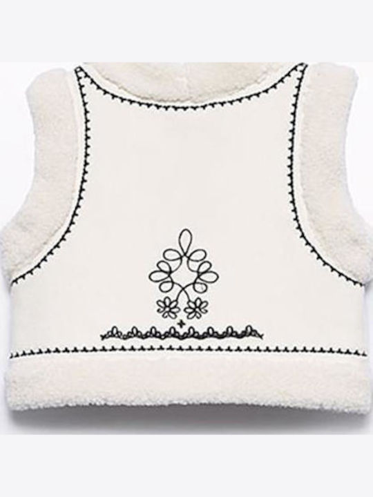 Kids' Casual Jacket Sleeveless Ecru