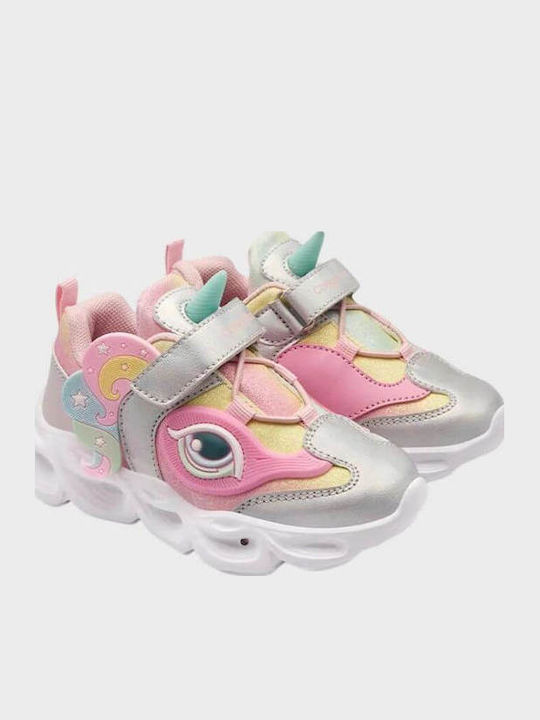 Παιδικά Sneakers με Φωτάκια Ροζ