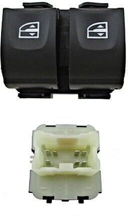 Prasco Car Window Switch for Renault Kangoo Orange