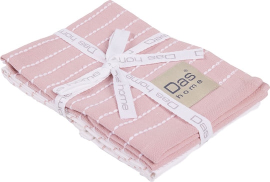 Das Home 0823 Geschirrtuch aus 100% Baumwolle in Rosa Farbe 30x50cm 2 Stück Das Home 0823 Geschirrtuch aus 100% Baumwolle in Rosa Farbe 30x50cm 2 Stück