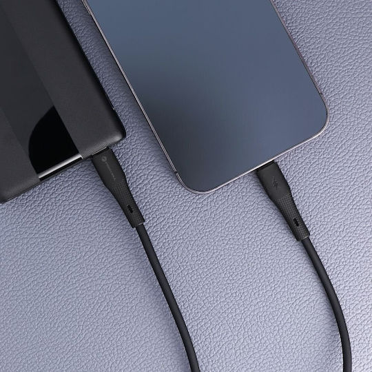 Forcell USB-C to Lightning Cable 27W Μαύρο 1m